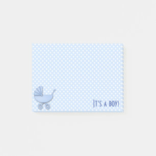 Notas Post-it® bebé bots de polka