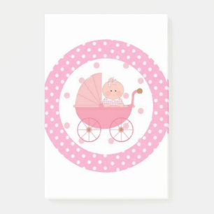 Notas Post-it® bebé rosado dulce