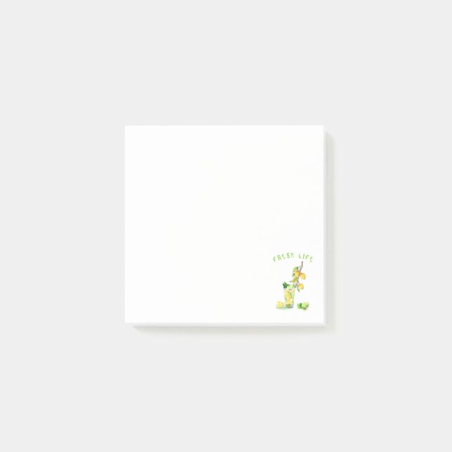 Notas Post-it® Bebida de Jugo de Limón Fresco Limonada (Anverso)
