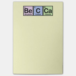 Notas Post-it® Becca hizo de elementos