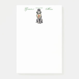 Notas Post-it® Bedlington Terrier Heart Mom Post-it Notes