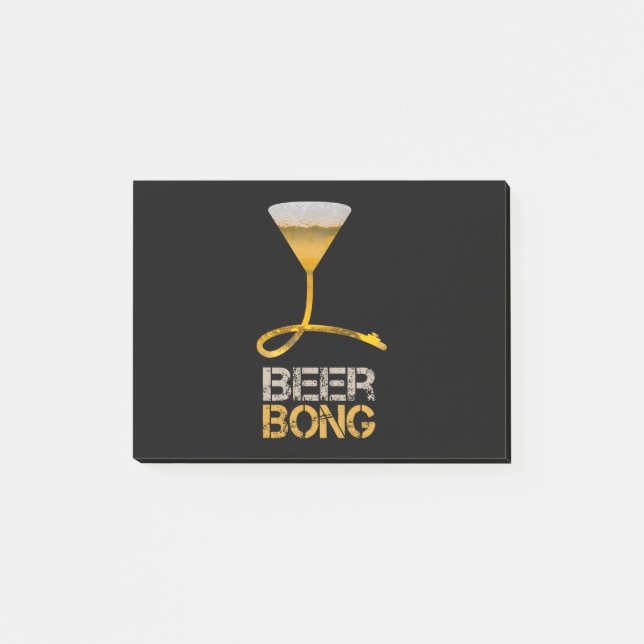 Notas Post-it® Beer bong para vacaciones de primavera y una fiest (Anverso)