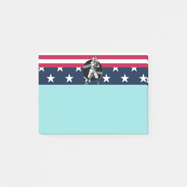 Notas Post-it® Béisbol: Vintage Post-it Notes (Anverso)