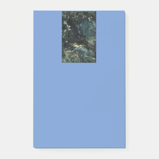 Notas Post-it® Belleza durmiente vintage (Anverso)