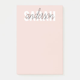 Notas Post-it® Belleza rosa pastel moderna Personalizada
