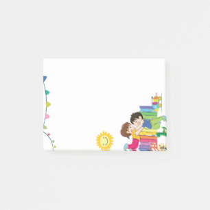 Notas Post-it® Bello jardín de infancia divertido