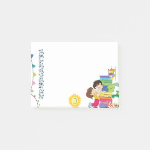 Notas Post-it® Bello jardín de infancia divertido