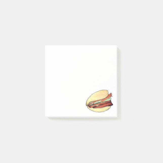 Notas Post-it® Belly de cerdo Gua Bao prohíbe comida taiwanesa ch (Anverso)