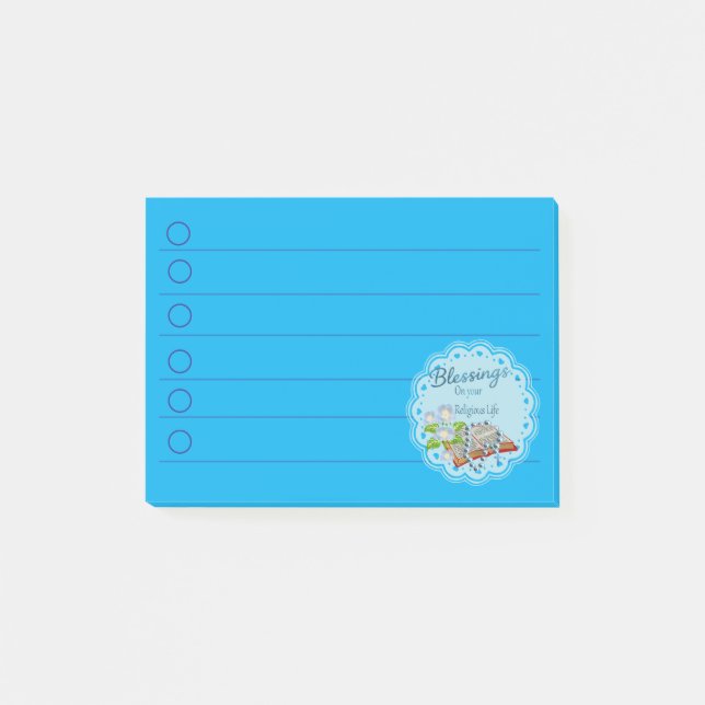 Notas Post-it® Bendición de la vida religiosa (Anverso)