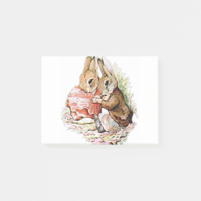 Notas Post-it® Benjamin Bunny se topó con Peter Rabbit (Anverso)