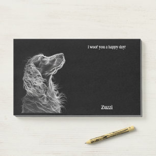 Notas Post-it® Bergamasco Resumen Nombre del perro de arte