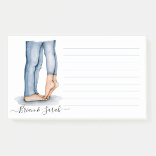 Notas Post-it® Beso de tiptoe acuarela
