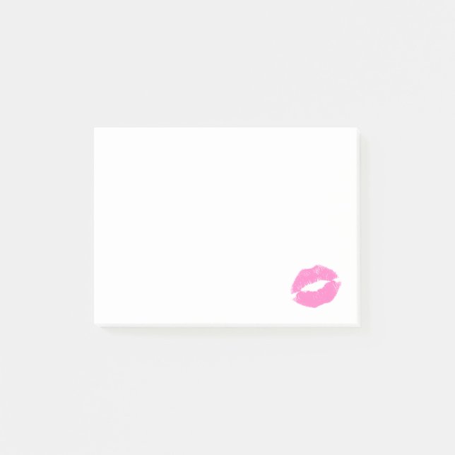 Notas Post-it® Beso simple y agudo (Anverso)