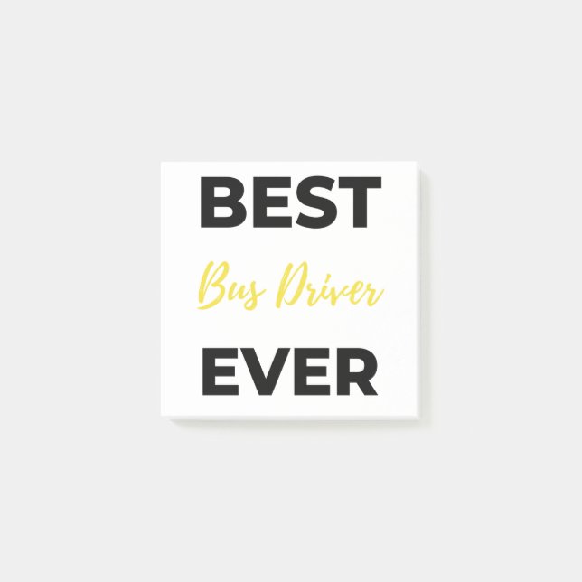 Notas Post-it® Best Bus Driver Ever bl (Anverso)