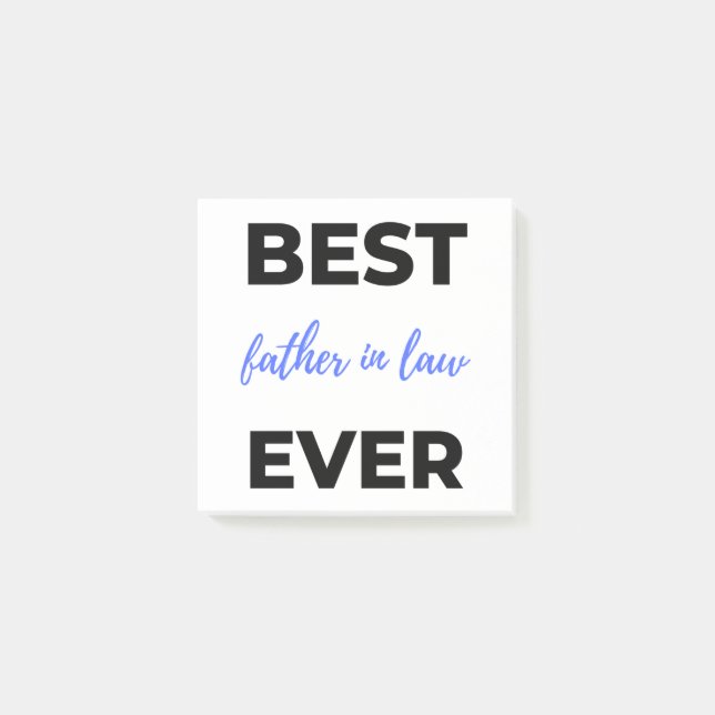 Notas Post-it® Best Father In Law Ever 2 (Anverso)