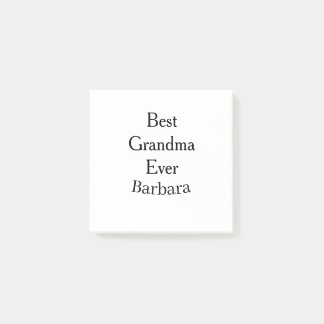 Notas Post-it® Best Grandma ever name date simple mothers day min (Anverso)
