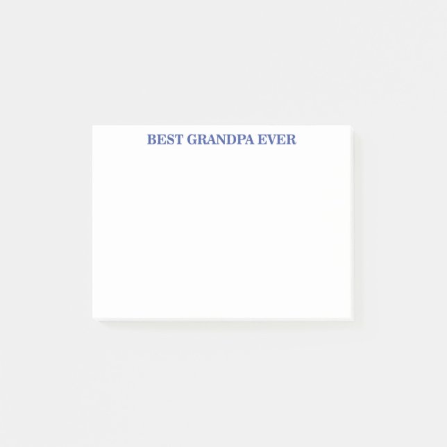 NOTAS POST-IT® BEST GRANDPA EVER (Anverso)