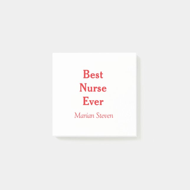 Notas Post-it® Best nurse ever medical professional paramedical d (Anverso)