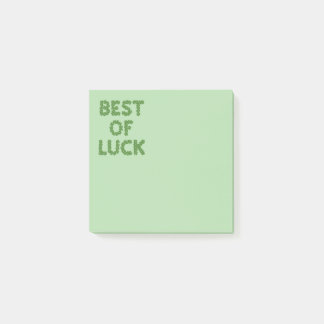 Notas Post-it® Best of Luck Clovers Greeting