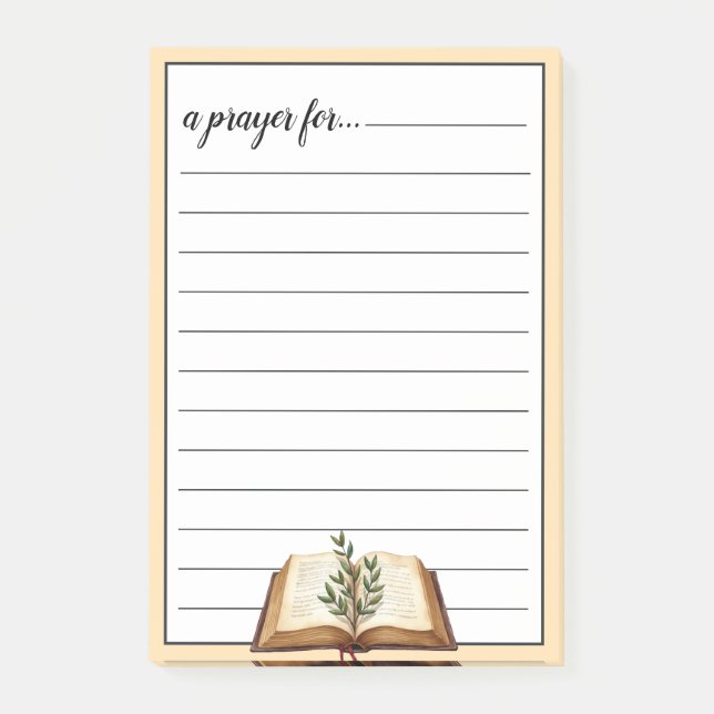 Notas Post-it® Bible and Greenery War Room Prayer (Anverso)