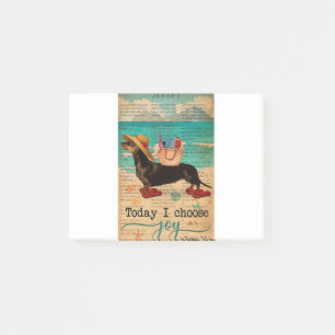 Notas Post-it® Biblia Beach Life Joy Dachshund