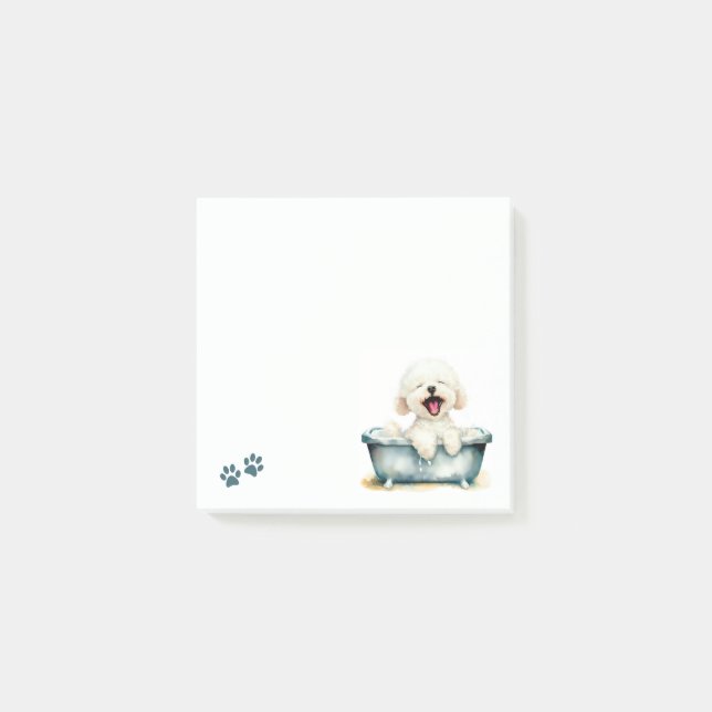 Notas Post-it® Bichon Frise Dog (Anverso)