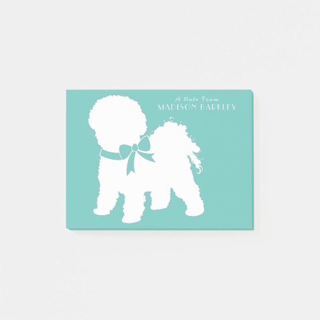 Notas Post-it® Bichon Frise Dog Puppy (Anverso)