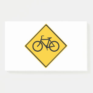 Notas Post-it® Bicicleta de Rótulo por carretera