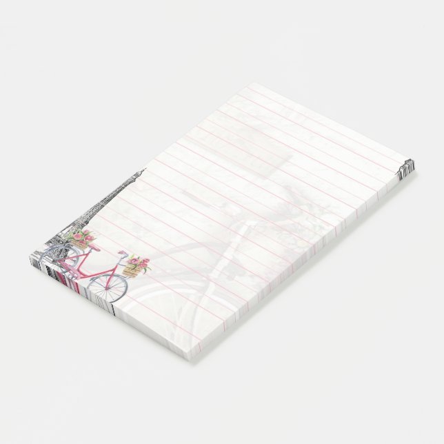 Notas Post-it® Bicicleta en París (En perspectiva)