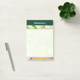 Notas Post-it® Bienestar y autocuidado en verde menta