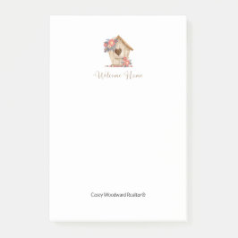 Notas Post-it® Bienvenida a Realtor de Casa Personalizado