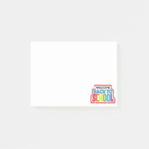 Notas Post-it® Bienvenido de vuelta a la escuela