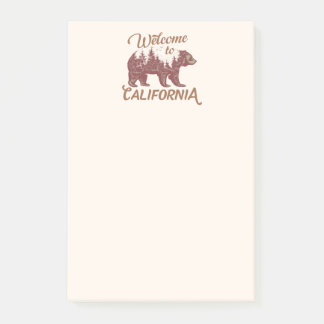 Notas Post-it® Bienvenidos a California Bear