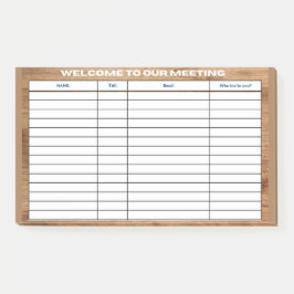 NOTAS POST-IT® BIENVENIDOS A NUESTRA REUNIÓN