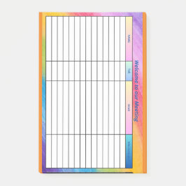 NOTAS POST-IT® BIENVENIDOS A NUESTRA REUNIÓN