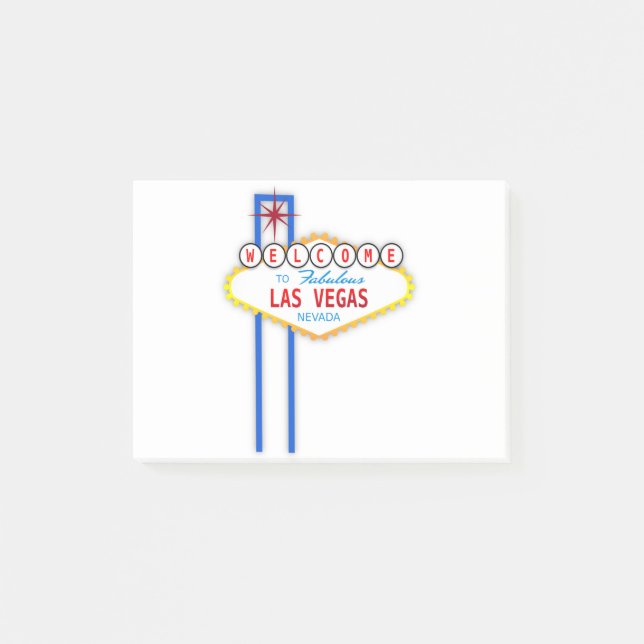 Notas Post-it® Bienvenidos al Rótulo Las Vegas (Anverso)