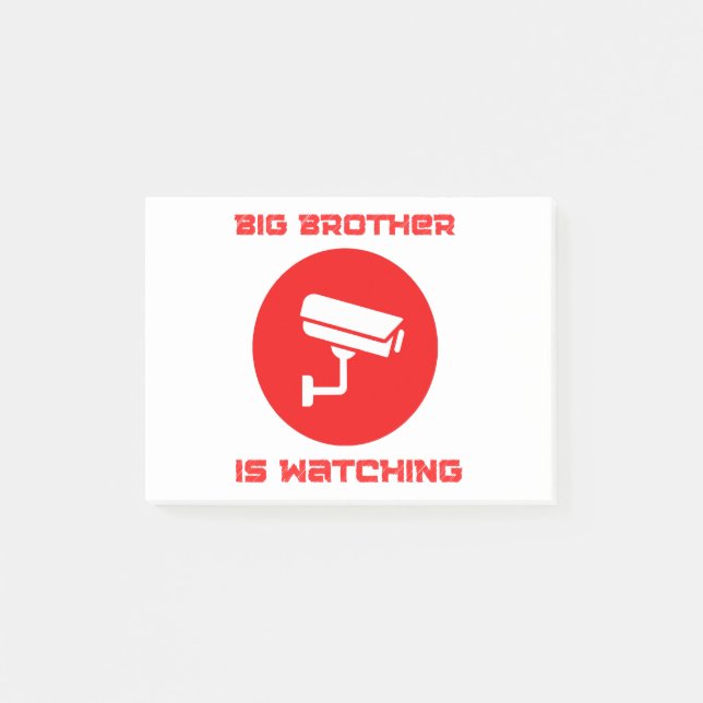 Notas Post-it® Big Brother is Watching  1984 ingsoc (Anverso)