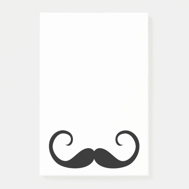 Notas Post-it® Bigote Elegante (Anverso)