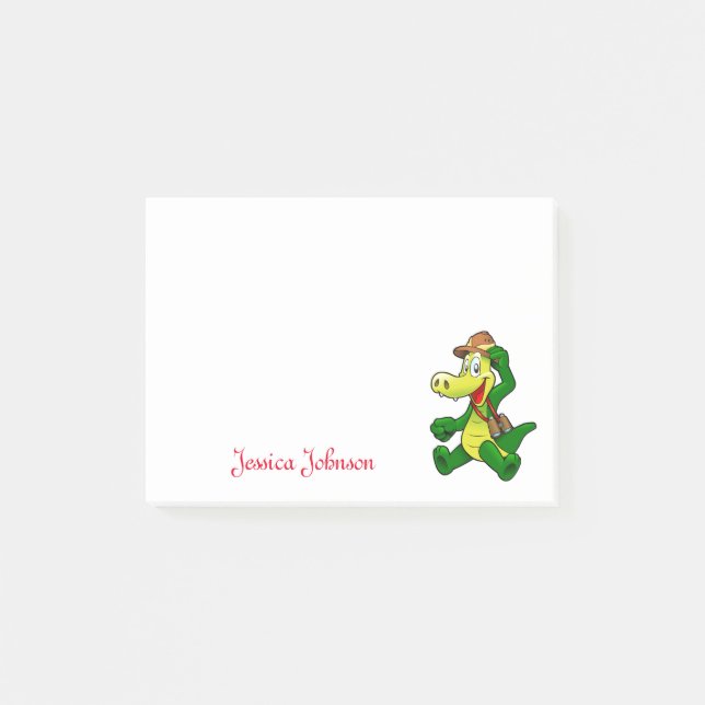 Notas Post-it® Billete de Dragón Verde Gracioso Personalizado (Anverso)