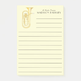 Notas Post-it® Billetes de Baritone Musician Band Teacher
