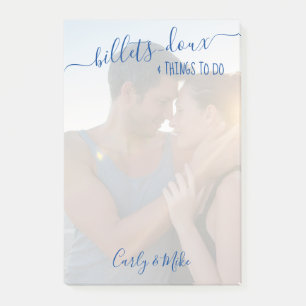 Notas Post-it® Billets-doux y cosas para hacer foto romántica