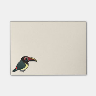 Notas Post-it® Birdorable Aracari verde