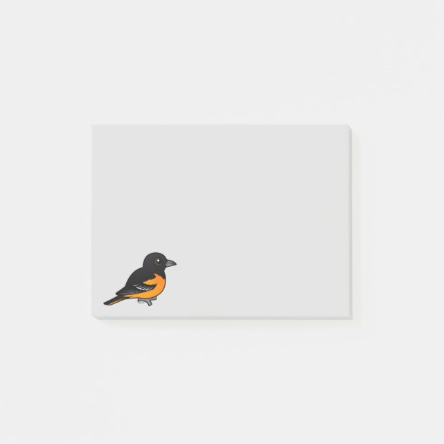 Notas Post-it® Birdorable Baltimore Oriole (Anverso)