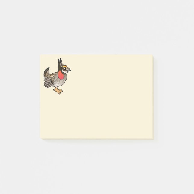 Notas Post-it® Birdorable poco Pradera-Pollo (Anverso)