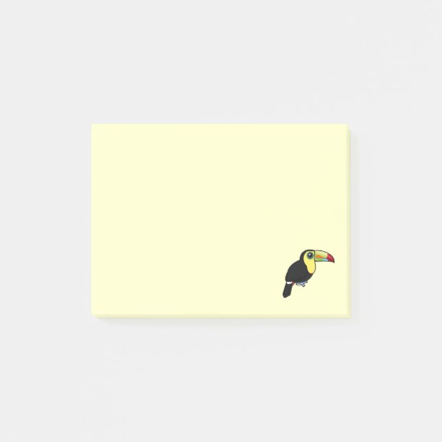 Notas Post-it® Birdorable Quilla-cargó en cuenta Toucan (Anverso)