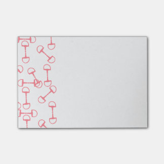 Notas Post-it® Bits de caballos rosados