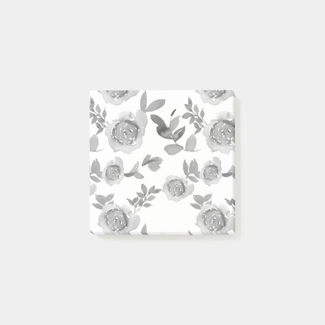 Notas Post-it® Black and White Floral Post It Notes (Anverso)