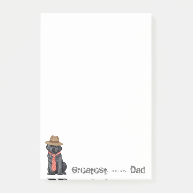 Notas Post-it® Black Lab Dad (Anverso)