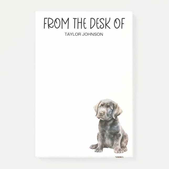 Notas Post-it® Black Lab Lover (Anverso)