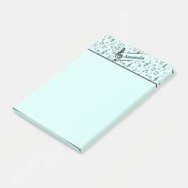 Notas Post-it® Black Musical personalizado